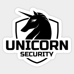 Unicorn Security Sticker